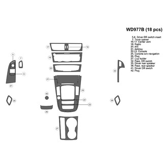 B&I® - 2D Blackwood Small Dash Kit (18 Pcs)