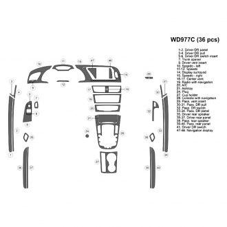 LARGE KIT WOOD DASH KIT FOR HYUNDAI IONIQ 37PCS LARGE KIT WOOD DASH KIT FOR HYUNDAI IONIQ 37PCS