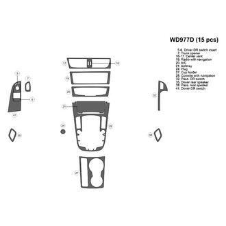B&I® - 2D Blackwood Small Dash Kit (15 Pcs)