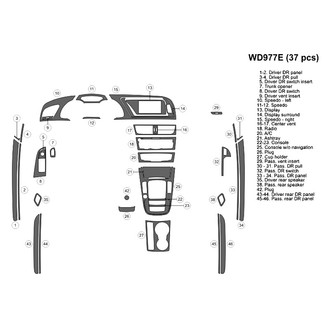 B&I® - 2D Blackwood Full Dash Kit (37 Pcs)