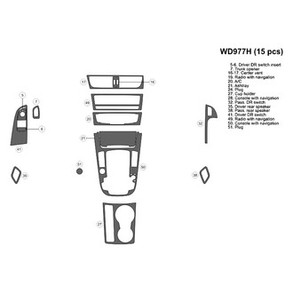 B&I® - 2D Blackwood Large Dash Kit (15 Pcs)