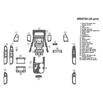 B&I® - 2D Blackwood Large Dash Kit (24 Pcs)