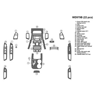B&I® - 2D Blackwood Large Dash Kit (22 Pcs)