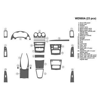 B&I® - 2D Blackwood Large Dash Kit (23 Pcs)