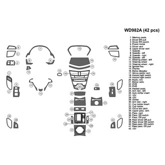 B&I® - 2D Blackwood Large Dash Kit (42 Pcs)