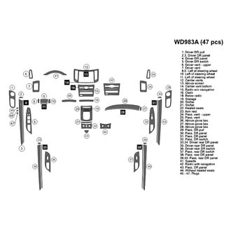 B&I® - 2D Blackwood Large Dash Kit (47 Pcs)