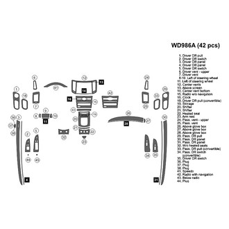 B&I® - 2D Blackwood Large Dash Kit (42 Pcs)
