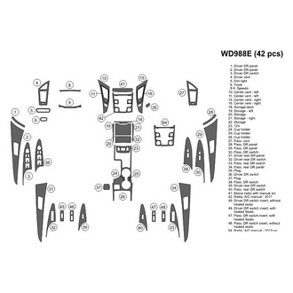 B&I® - 2D Blackwood Medium Dash Kit (42 Pcs)