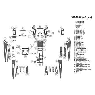 B&I® - 2D Blackwood Medium Dash Kit (42 Pcs)