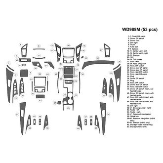 B&I® - 2D Blackwood Large Dash Kit (53 Pcs)