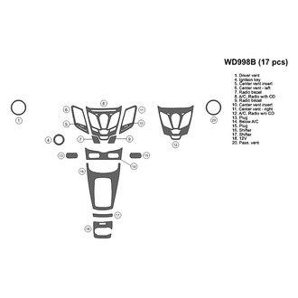 B&I® - 2D Blackwood Small Dash Kit (17 Pcs)