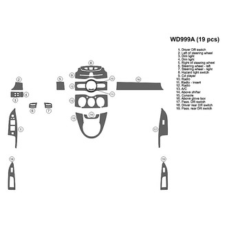 B&I® - 2D Blackwood Large Dash Kit (19 Pcs)