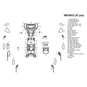 B&I® - 2D Blackwood Small Dash Kit (47 Pcs)