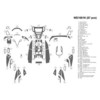 B&I® - 2D Blackwood Large Dash Kit (67 Pcs)