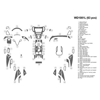 B&I® - 2D Blackwood Medium Dash Kit (63 Pcs)
