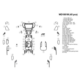 B&I® - 2D Blackwood Small Dash Kit (45 Pcs)