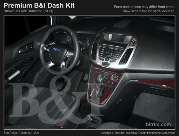  B&I® - 2D Brushed Aluminum Dash Kit