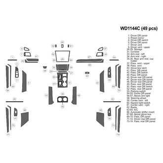 B&I® - 2D Blackwood Large Dash Kit (49 Pcs)