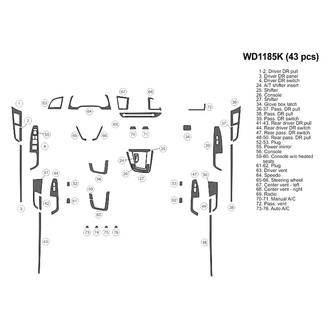 B&I® - 2D Blackwood Medium Dash Kit (43 Pcs)
