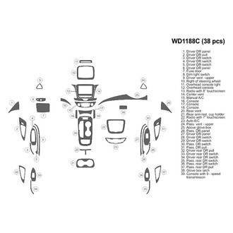 B&I® - 2D Blackwood Large Dash Kit (38 Pcs)