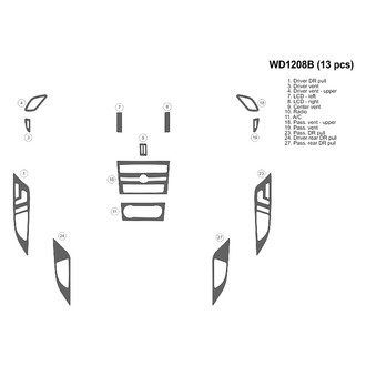 B&I® - 2D Blackwood Small Dash Kit (13 Pcs)