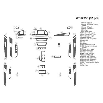 B&I® - 2D Blackwood Medium Dash Kit (37 Pcs)