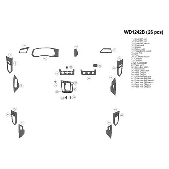 B&I® - 2D Blackwood Small Dash Kit (26 Pcs)