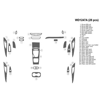 B&I® - 2D Platinum Silver Large Dash Kit (28 Pcs)