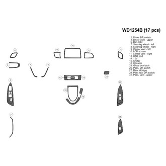 B&I® - 2D Blackwood Large Dash Kit (17 Pcs)