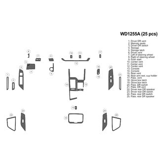 B&I® - 2D Platinum Silver Large Dash Kit (25 Pcs)
