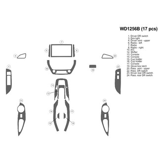 B&I® - 2D Blackwood Small Dash Kit (17 Pcs)