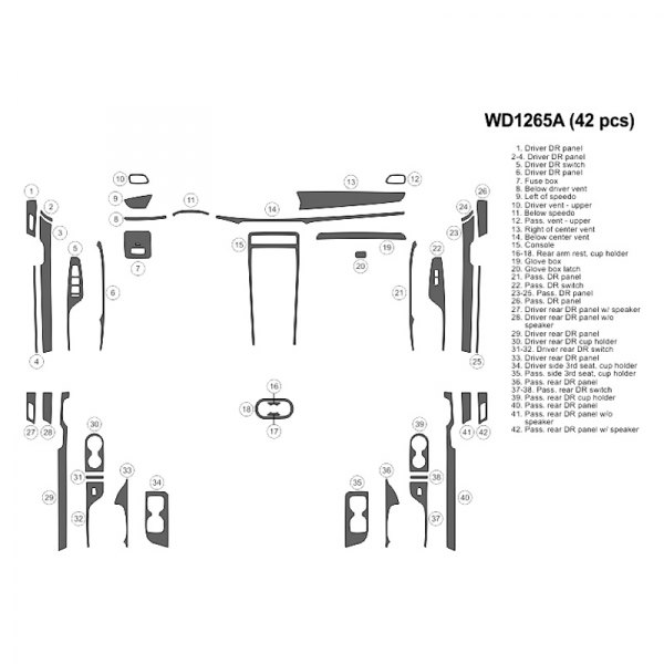 B&I® - 2D Large Dash Kit