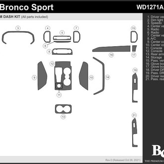 B&I® - 2D Blackwood Large Dash Kit (21 Pcs)