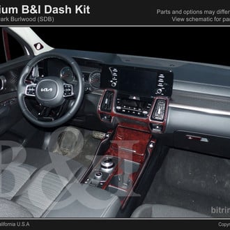 B&I® - Brushed Aluminum Dash Kit