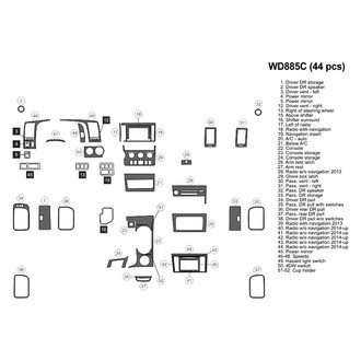 B&I® - 2D Blackwood Large Dash Kit (44 Pcs)