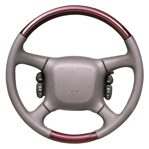  B&I® - Premium Design Steering Wheel (Gray Leather AND Custom Finish Grip)
