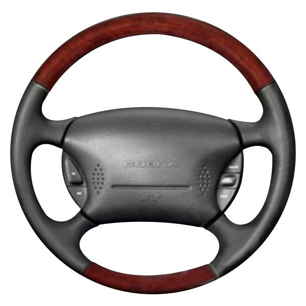  B&I® - Premium Design Steering Wheel (Burned Orange Leather AND Solid Red Grip)