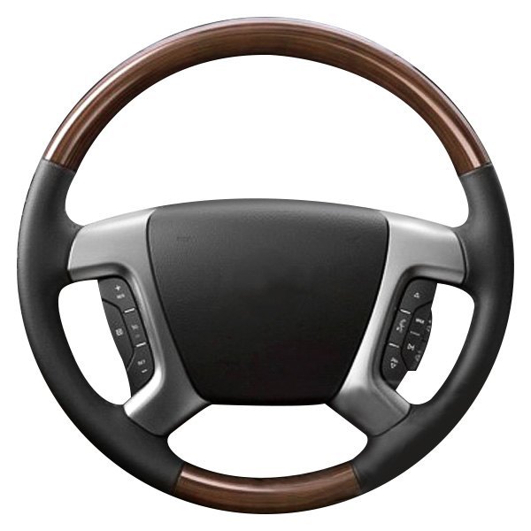  B&I® - Premium Design Steering Wheel (Black Leather AND Factory Match (Cv Walnut) Grip)