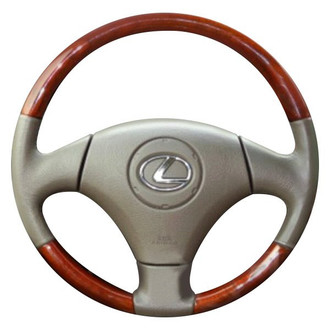 B&I® - Premium Design Black Leather Steering Wheel with Black Fiber Grip Steering Wheel
