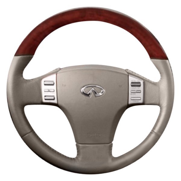  B&I® - Premium Design Steering Wheel (Black Leather AND Factory Matchon Top )