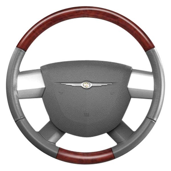  B&I® - Premium Design Steering Wheel (Dark Gray Leather AND Bronze Burlwood Grip)