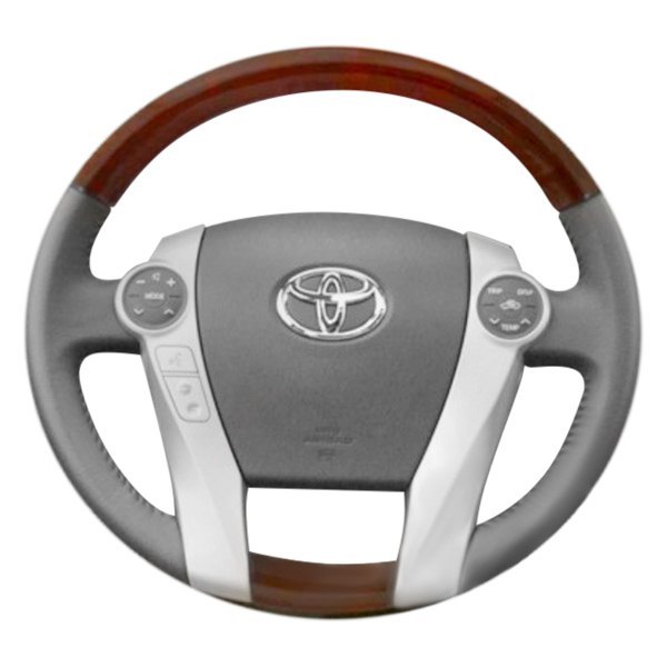  B&I® - Premium Design Steering Wheel (Black Leather AND Rosewood Grip)