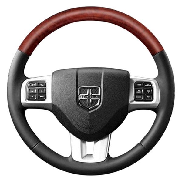  B&I® - Premium Design Steering Wheel (Black Leather AND Custom Finishon Top )