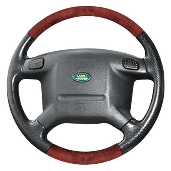  B&I® - Premium Design Steering Wheel (Beige Leather AND Matted Mahogany Grip)