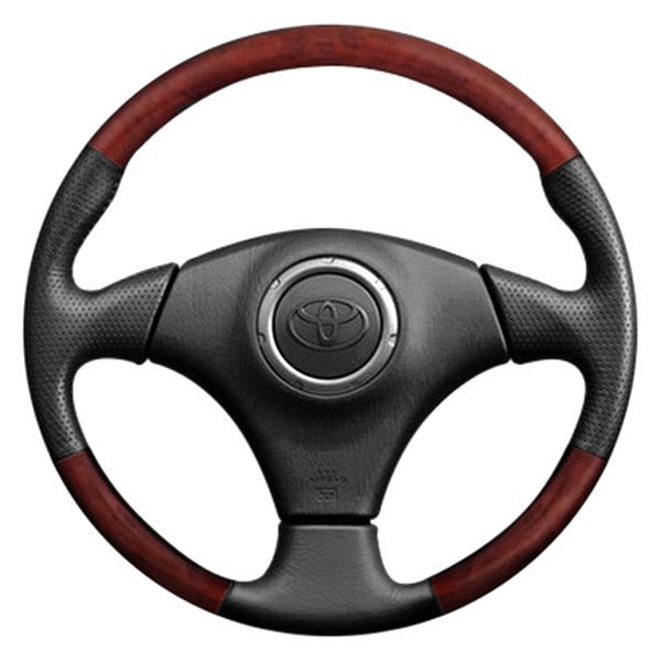  B&I® - Premium Design Steering Wheel (Beige/Tan Leather AND Solid Redon Top and Bottom )