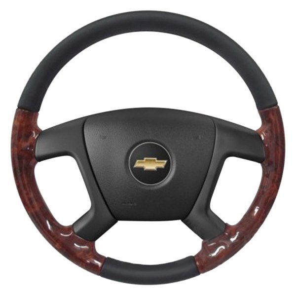  B&I® - Reversed Design Steering Wheel (Black Leather AND Natural Birdseye Grip)
