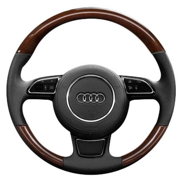  B&I® - Premium Design 3 Spokes Steering Wheel (Khaki Leather AND Factory Match (A6) Grip)