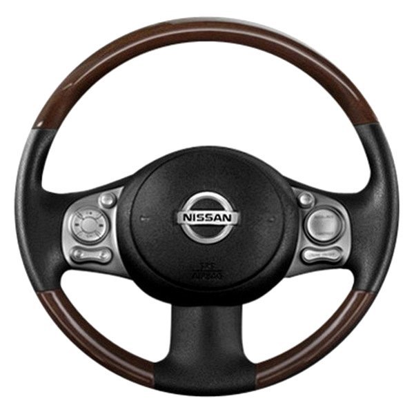  B&I® - New Design Steering Wheel (Black Leather AND Bronze Burlwood Grip)