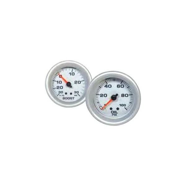 Big End Performance® - 2-5/8" Voltmeter Gauge, White, 8-18 V
