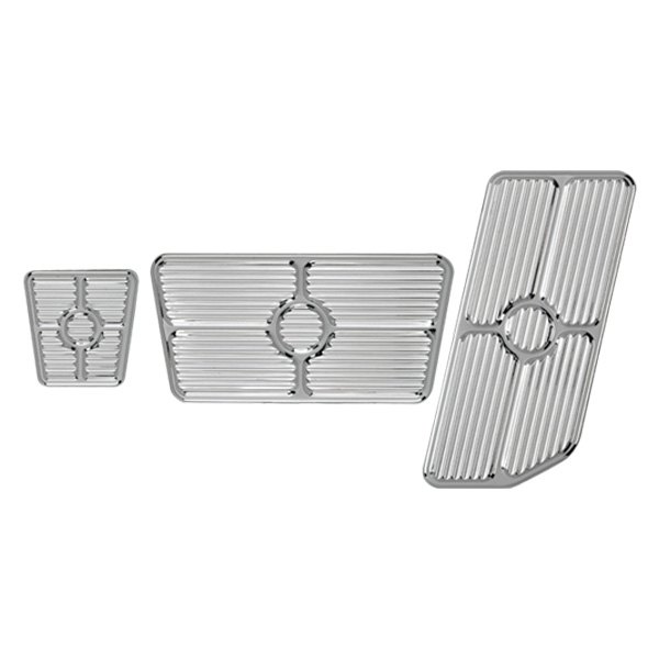 Billet Specialties® - Grooved Aluminum Pedal Pad Set